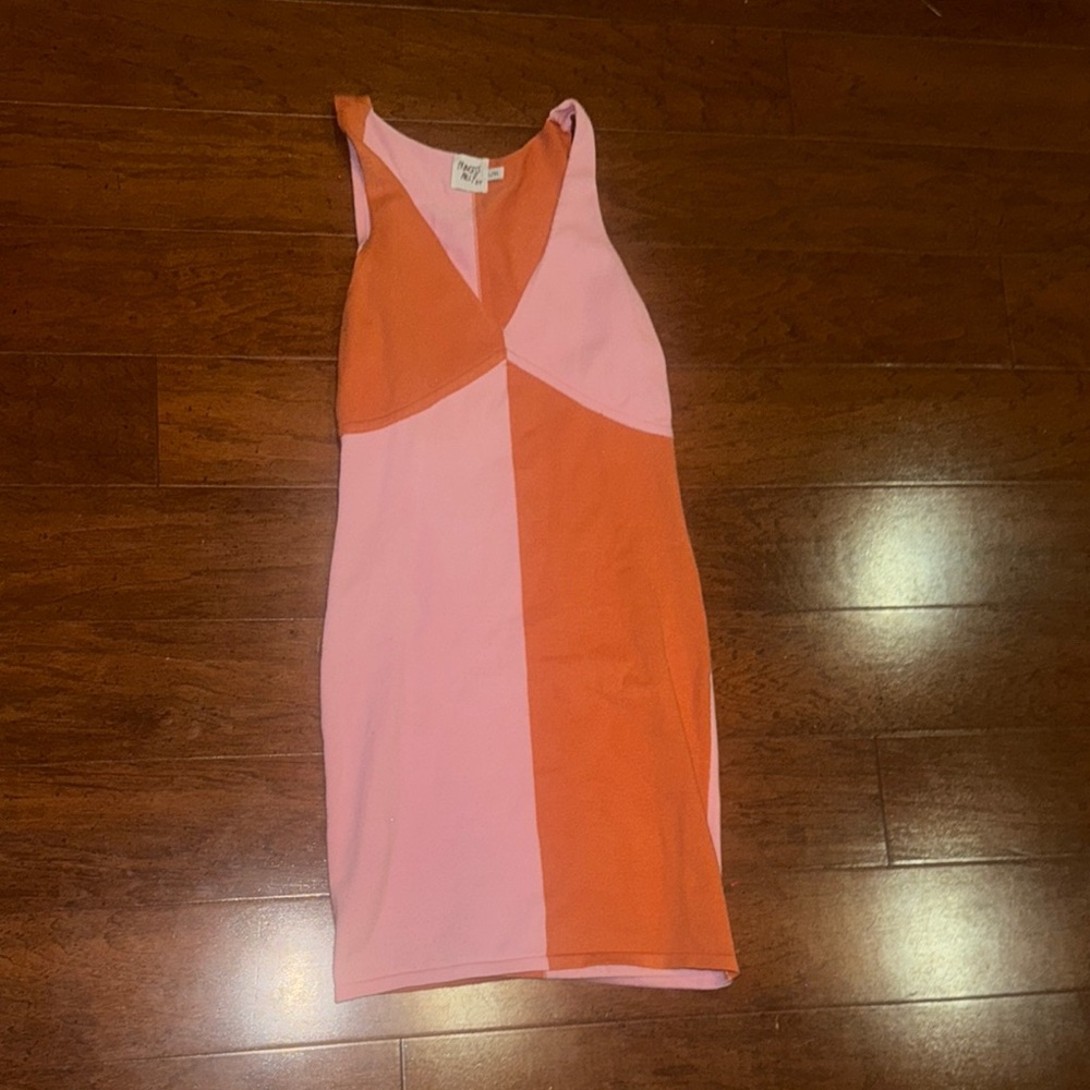 Princess Polly Pink and Orange Colorblock Dress